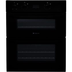 Hotpoint UHB83JK Built Under Double Oven in Black